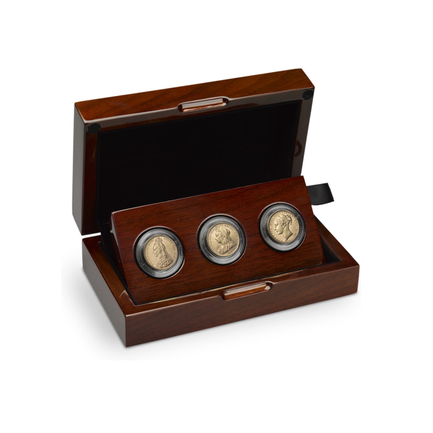 Queen Victoria Portrait Sovereign Collection 3 Coin Set with Royal Mint Box and COA (24g of 22ct Gold)