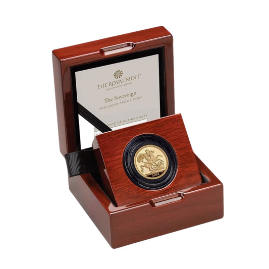 22ct Gold 2026 Full Proof Sovereign King Charles III, Boxed with COA, 7.99g
