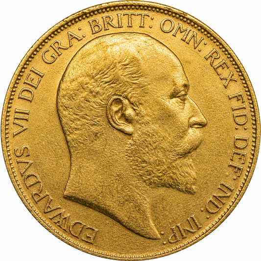 1902 Edward VII Coronation £5 Five Pound Sovereign Gold Matte Proof Coin