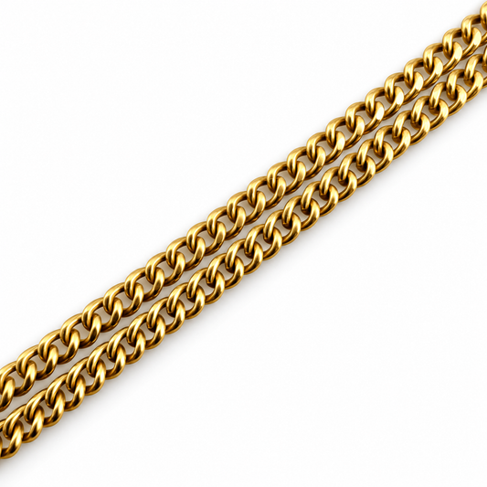 14ct Gold Curb Link Chain Necklace 18in, 1.5mm, 4.15g Stamped 585