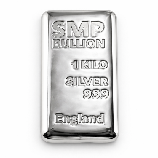 1KG SMP Silver Bullion Bar 999 Fine