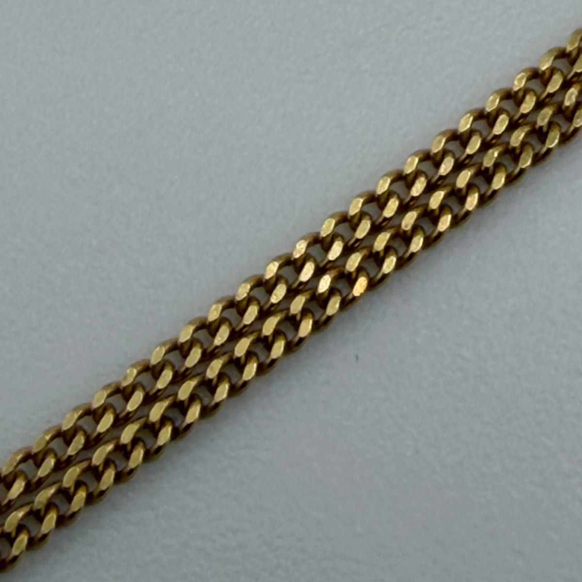 18ct Yellow Gold Teddy Bear Charm Curb Chain, 5.9g, 18in L, Hallmarks