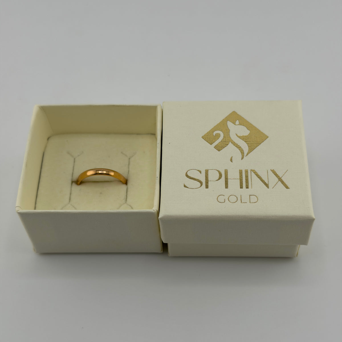 22ct Yellow Gold Wedding Band Ring Size L 3mm 3g Hallmarked Boxed