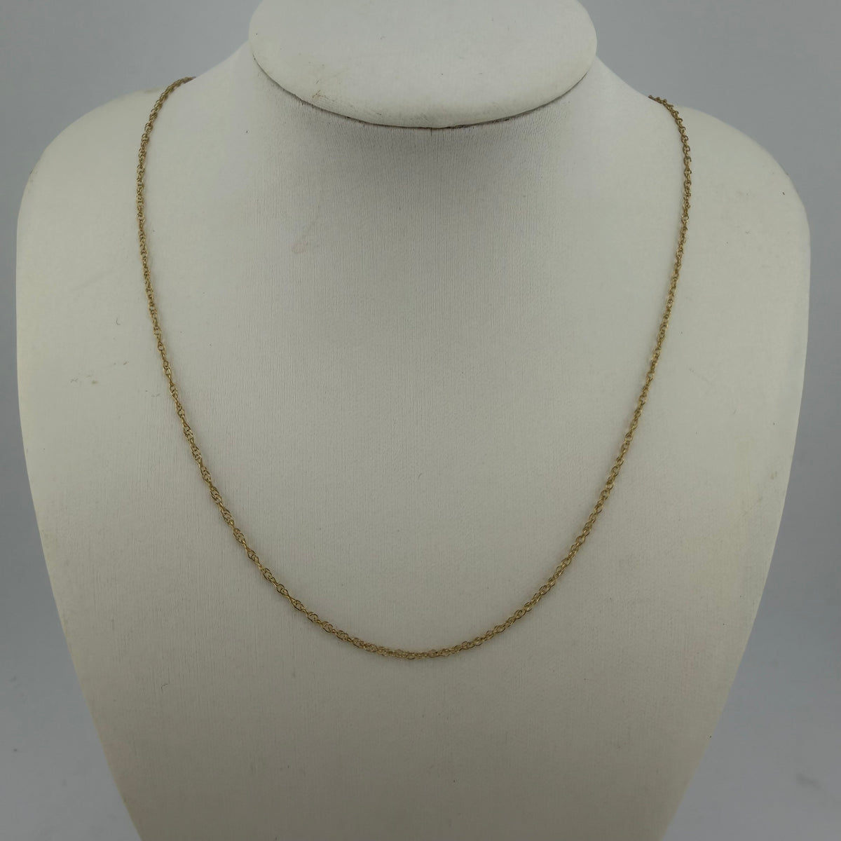 9ct Yellow Gold Fine Link Chain Necklace 18in 0.79g