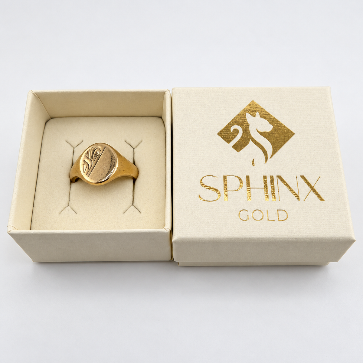 Men’s 9Ct Gold Yellow Gold Oval Signet Ring 8.20g Size T, Hallmarked