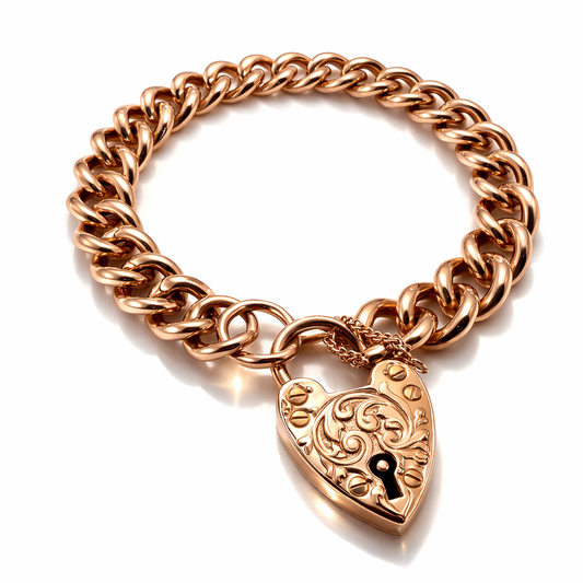 9ct Gold Curb Braclet, 7.5in L, 6mm W, 21.6g Hallmarks