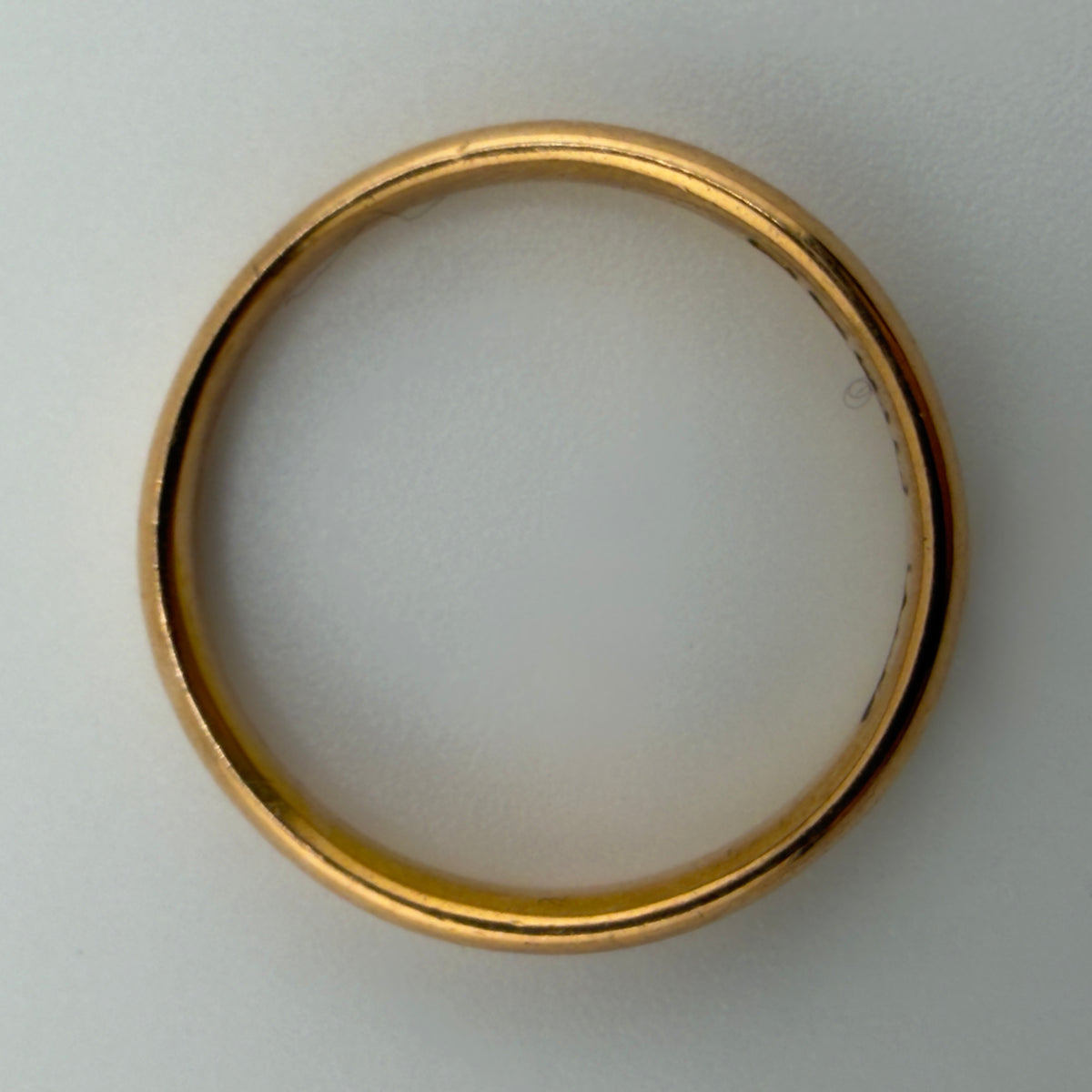 22ct Yellow Gold Wedding Band Ring Size L 3mm 3g Hallmarked Boxed