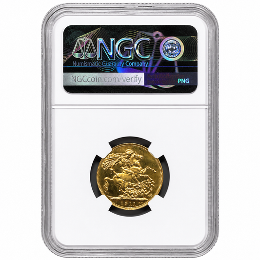 George V 1911 Proof Gold Sovereign NGC PF62 (7.98g of 22ct Gold)