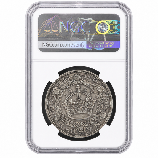 1927 Silver Crown Coin George V Wreath NGC PF40 (XF)