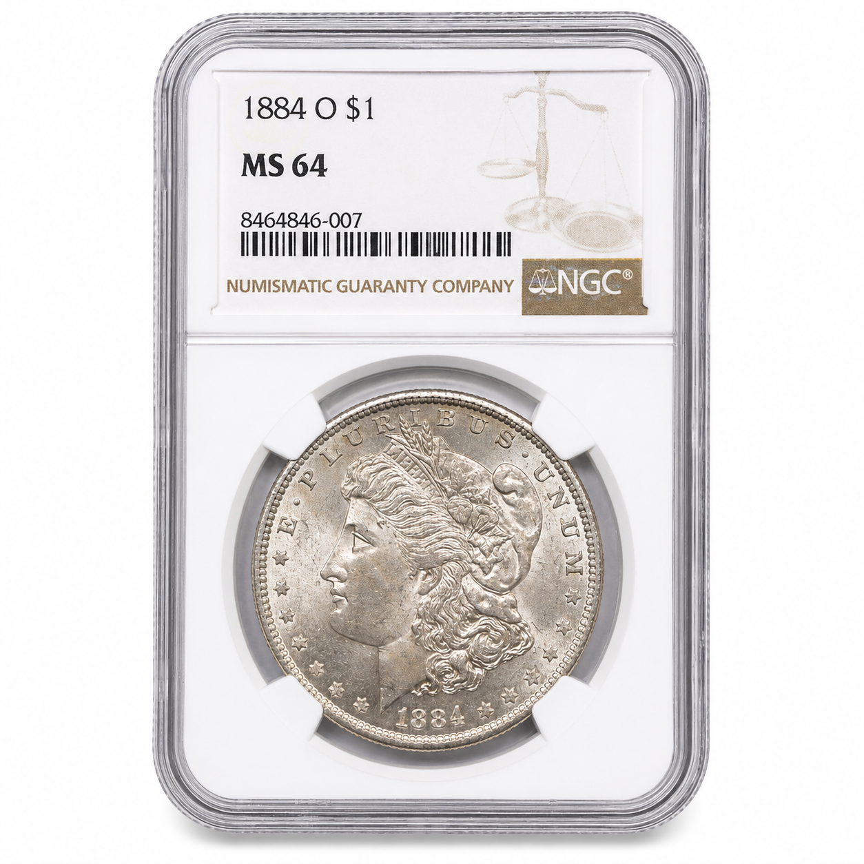 1884-O American Morgan $1 Silver Coin NGC MS64 New Orleans