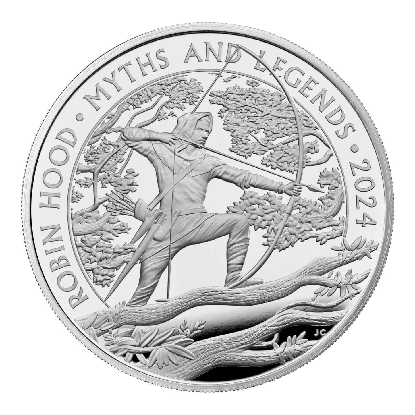 Myths and Legends Robin Hood 2024 UK 1oz Silver Proof Coin