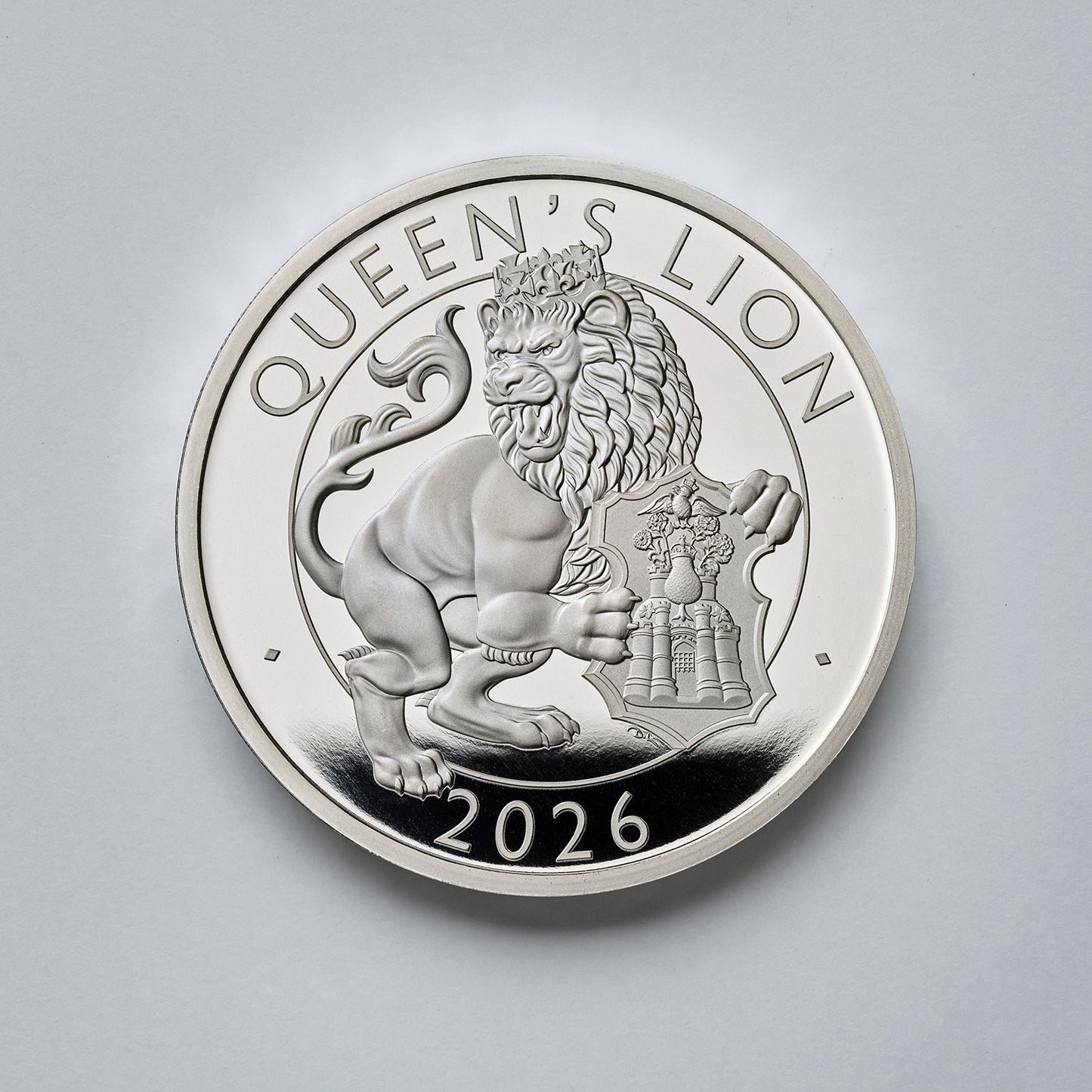 The Royal Tudor Beasts The Queen's Lion 2026 UK Silver Proof Two-Coin Set, Limited Edition 250