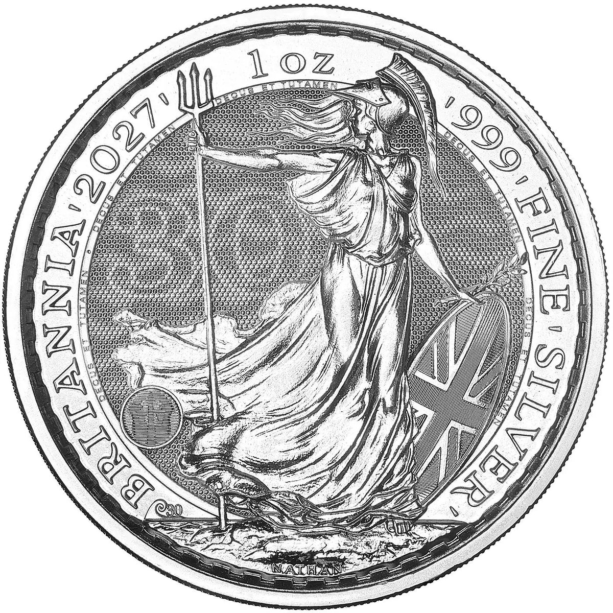 1oz Silver 2027 Silver Britannia 1 oz Bullion Coin