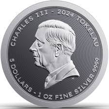 2024 Tokelau Vivat Humanitas 1oz Silver Coin