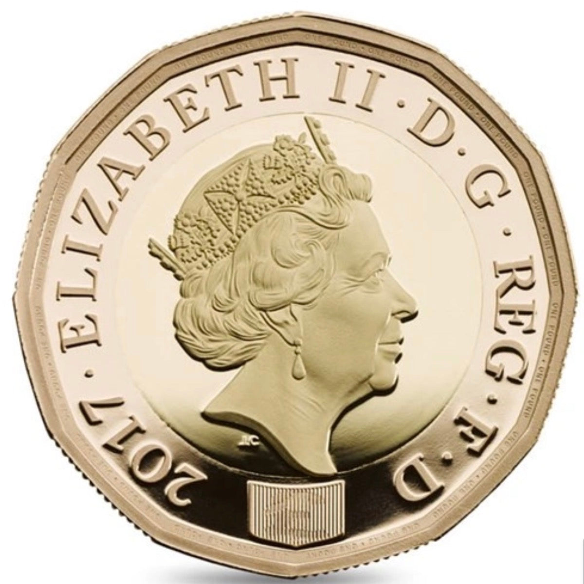 2017 UK Coin £1 22ct Gold Proof Nations of the Crown