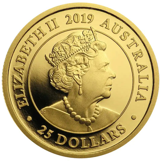 2019 Perth Mint Australia Full Sovereign Proof 22ct Gold Coin 7.99g