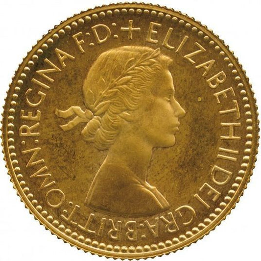 22ct Gold Full Sovereign Elizabeth II 1st Portrait 1968