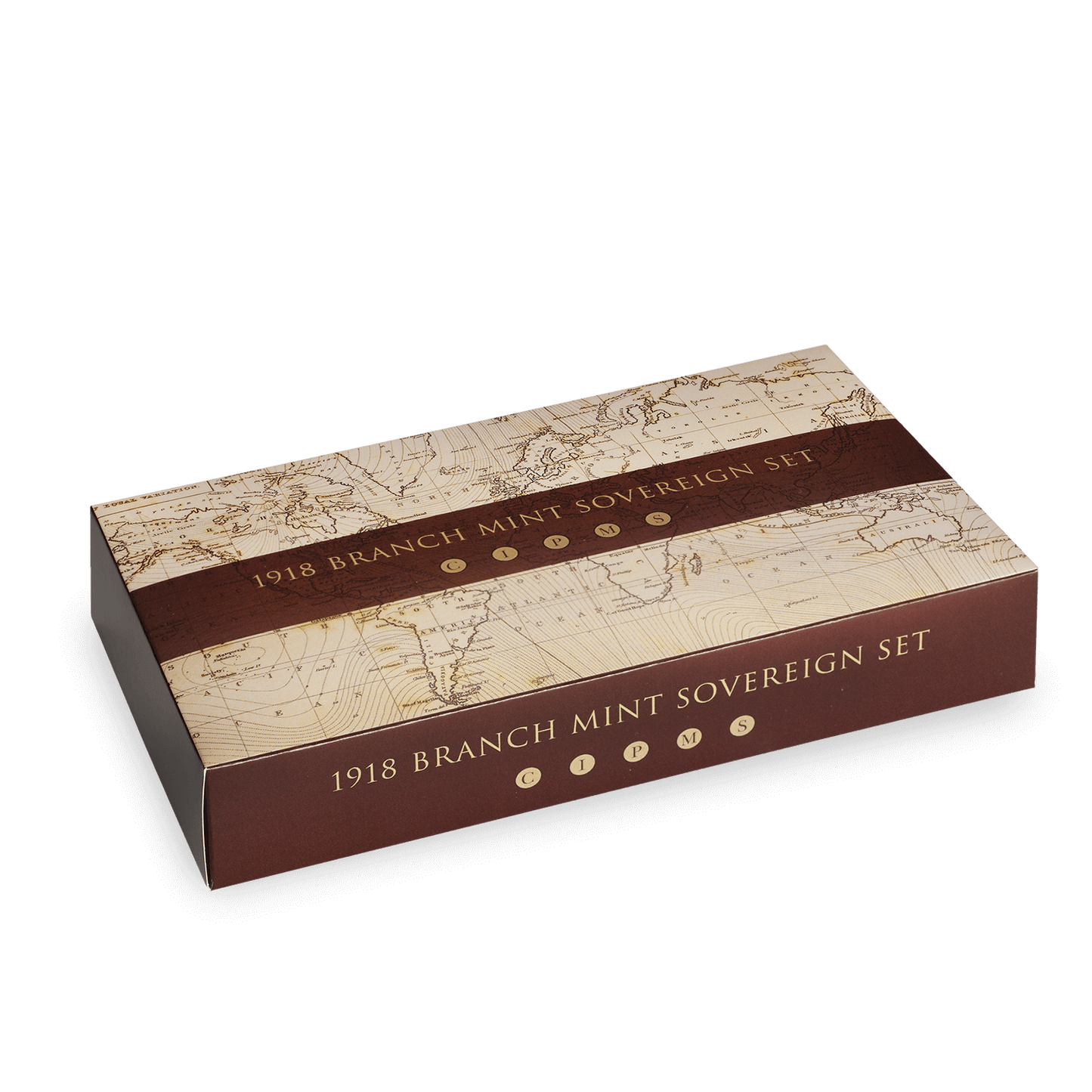 1918 Branch Mint 5 Coin Sovereign Set Colonial Mints (All Branches - 30g of 22ct gold) In Royal Mint Box with COA