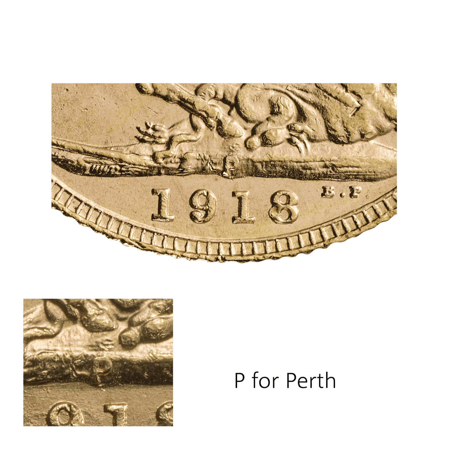 1918 Branch Mint 5 Coin Sovereign Set Colonial Mints (All Branches - 30g of 22ct gold) In Royal Mint Box with COA