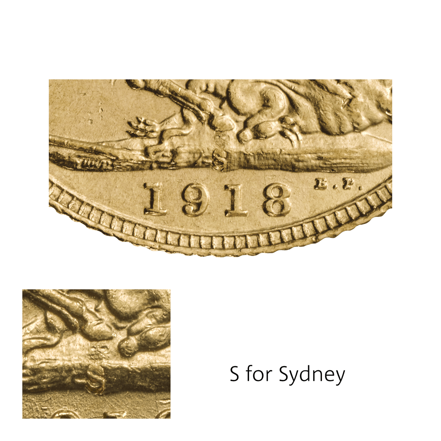 1918 Branch Mint 5 Coin Sovereign Set Colonial Mints (All Branches - 30g of 22ct gold) In Royal Mint Box with COA