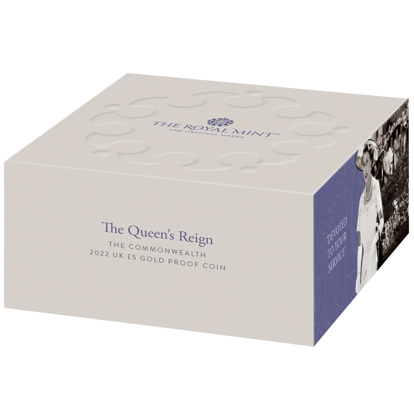 The Queen's Reign The Commonwealth 2022 UK £5 Gold Proof Coin Boxed with COA
