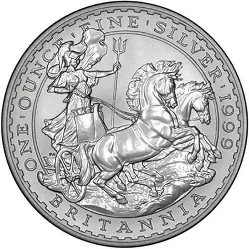 1oz Silver 1999 Silver Britannia 1 oz Bullion Coin