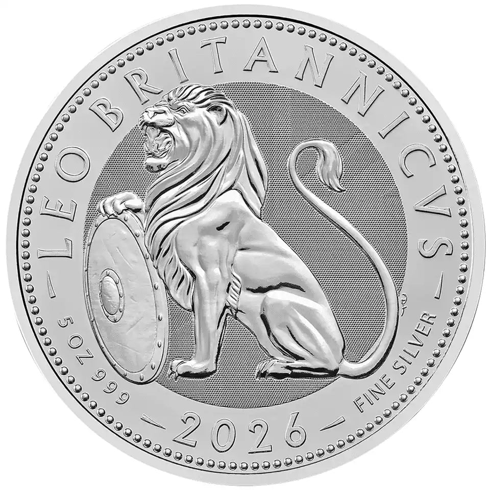 2025 UK The British Lion 5oz Silver Coin Royal Mint CGT Free