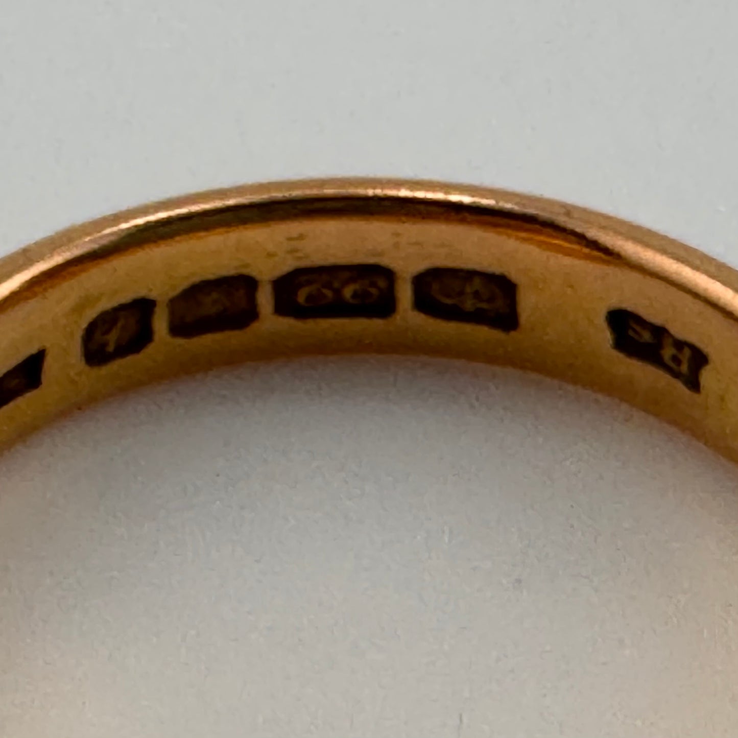 22ct Gold Wedding Band, Size P1/2 Hallmarked 6.7g, 4.2mm Wide