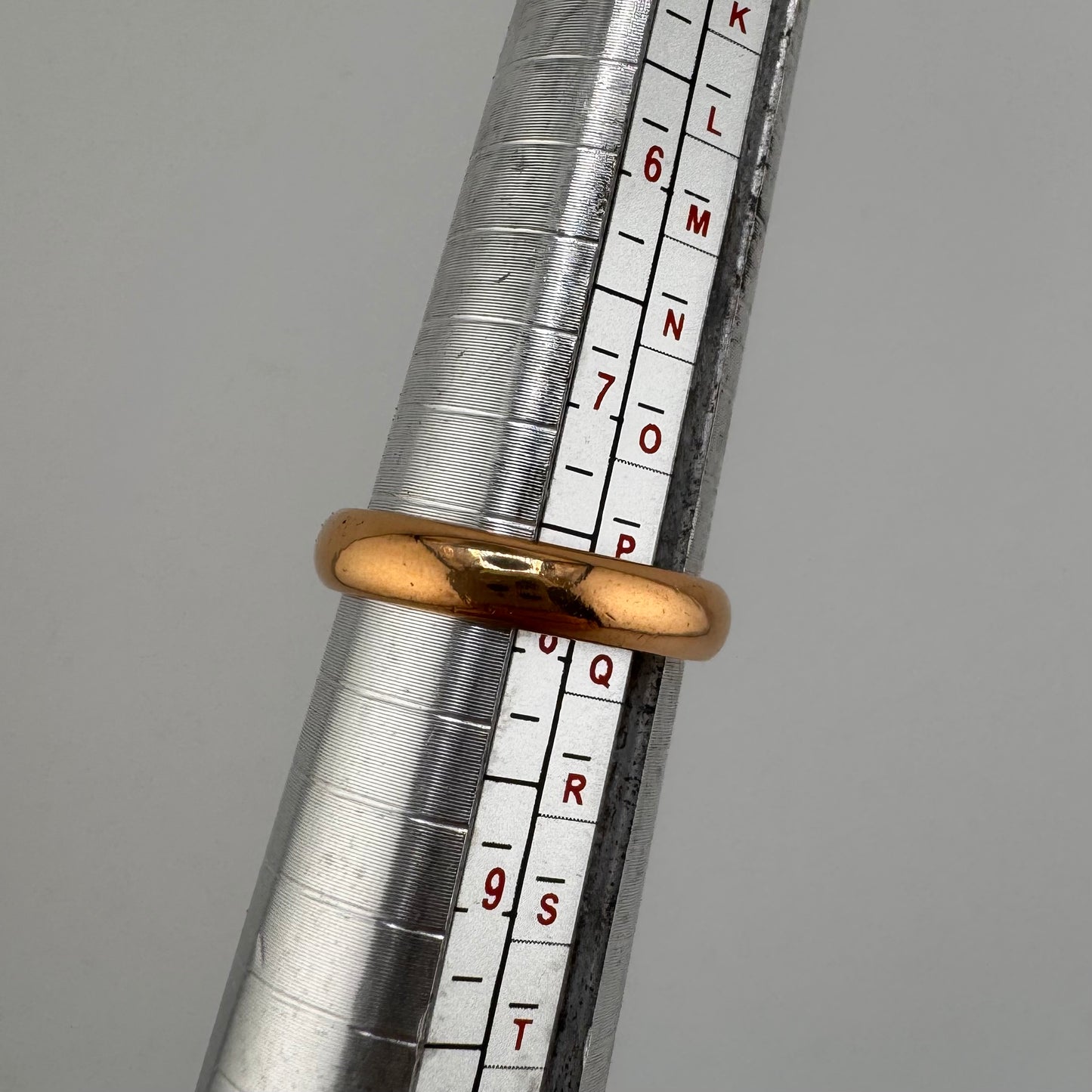 22ct Gold Wedding Band, Size P1/2 Hallmarked 6.7g, 4.2mm Wide