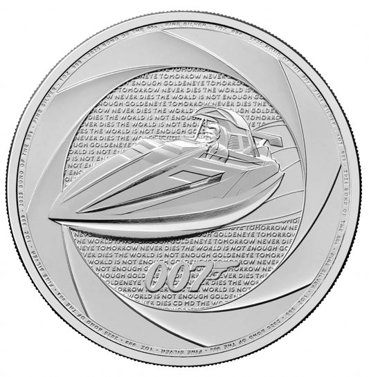 1oz Silver 2025 James Bond of the 90's Bullion Coin Royal Mint