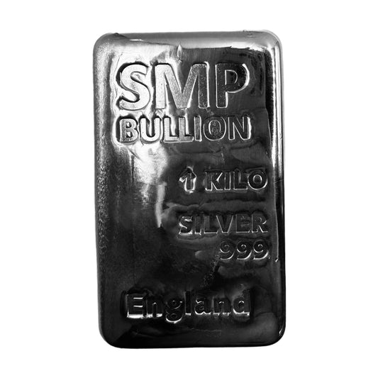 1KG SMP Silver Bullion Bar 999 Fine