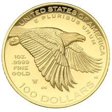 2017-W High Relief American Liberty Gold Proof (w/Box and COA) 1ozt 9999 Gold