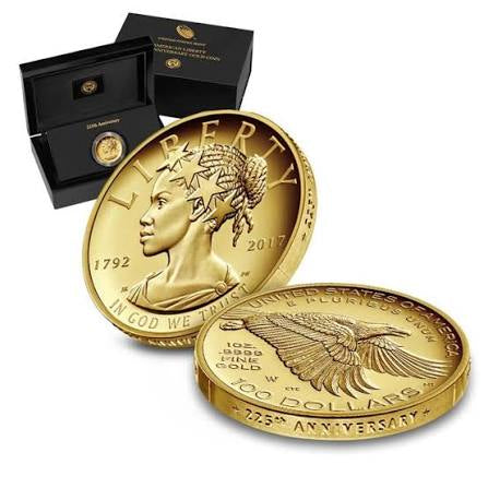 2017-W High Relief American Liberty Gold Proof (w/Box and COA) 1ozt 9999 Gold