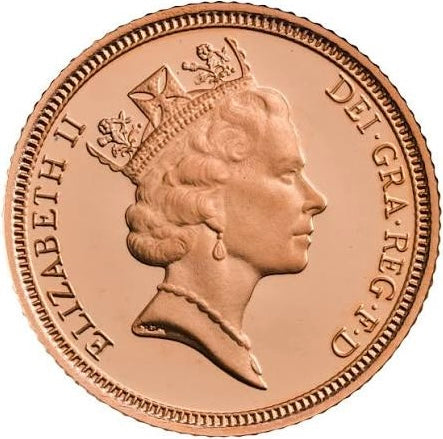 22ct Gold Full Proof Sovereign Elizabeth II 1991, Royal Mail Box and COA