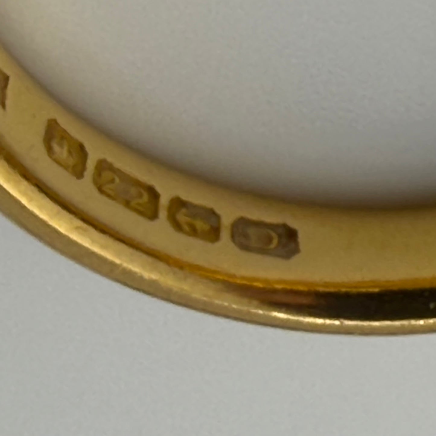 22ct Gold Wedding Band, Size O1/2, 3.7mm W, 6.45g Hallmarked