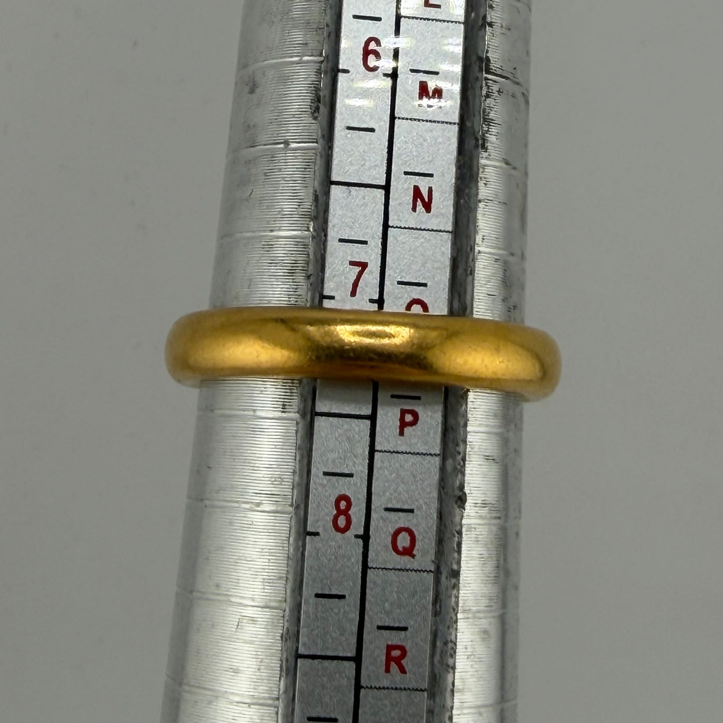 22ct Gold Wedding Band, Size O1/2, 3.7mm W, 6.45g Hallmarked