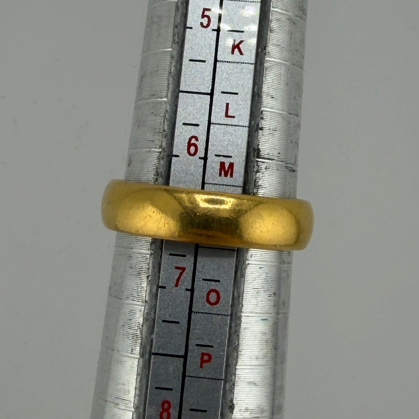 22ct Gold Wedding Band, Size N, 4.6mm W, 6.7g Hallmarked