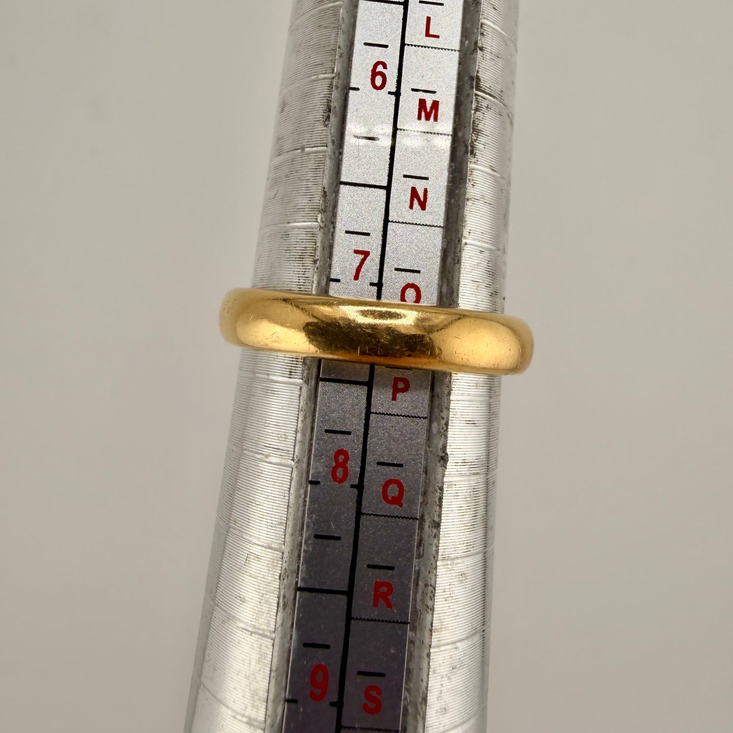 22ct Gold Wedding Band, Size O1/2, 3.7mm W, 5.2g Hallmarked