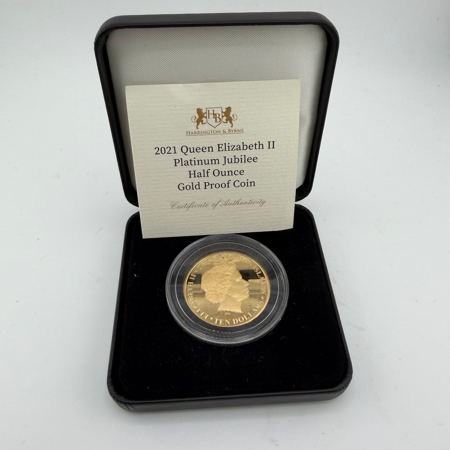 2021 Elizabeth II Platinum Jubilee Half Ounce Coin (16g of 22ct Gold)