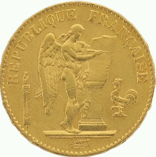 20 French Franc Guardian Angel, 6.45g of 900 Gold - Our Choice