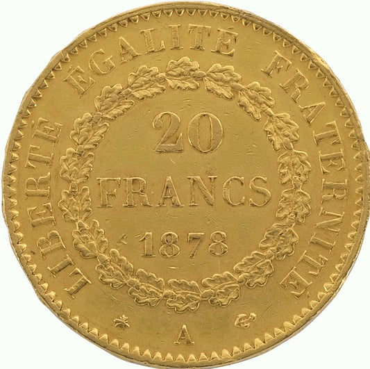 20 French Franc Guardian Angel, 6.45g of 900 Gold - Our Choice