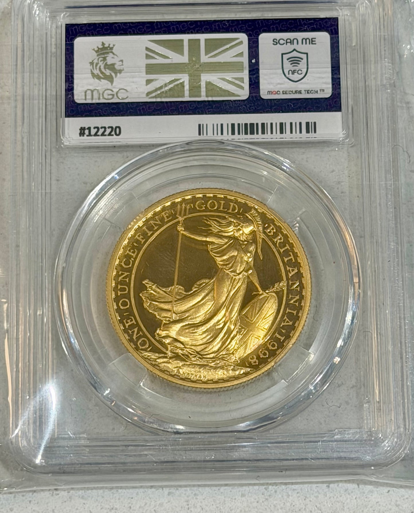1988 1 oz Gold Proof Britannia Coin Royal Mint MGC Graded PF70