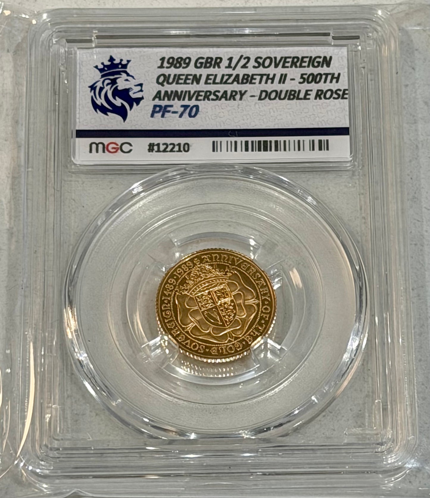 1989 Elizabeth II Gold Proof Sovereign 3-Coin Set Graded PR66-70