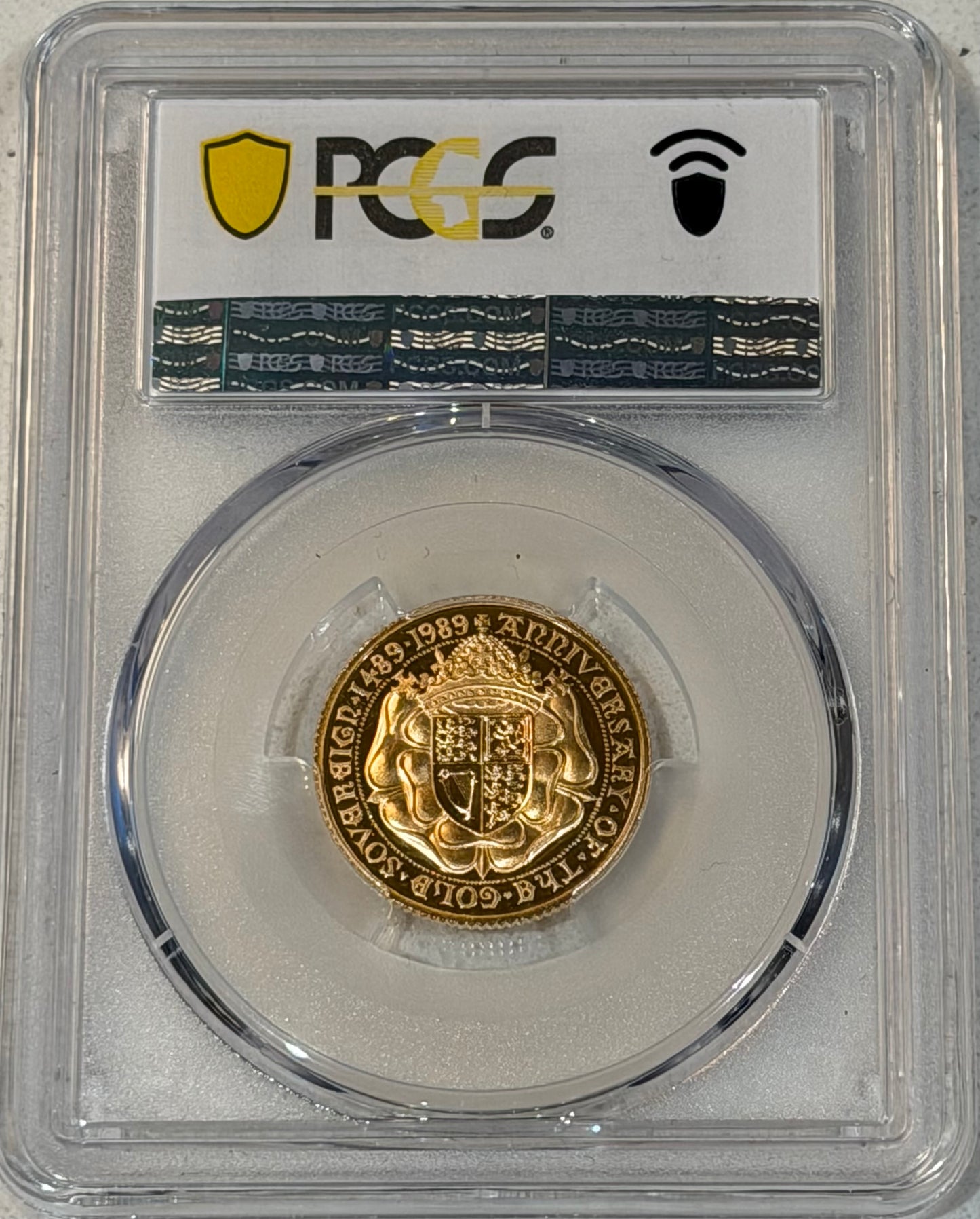 1989 Elizabeth II Gold Proof Sovereign 3-Coin Set Graded PR66-70