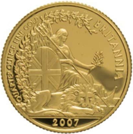 2007 UK Britannia 1/4oz Proof Gold Coin - NGC Graded PF69 Ultra Cameo