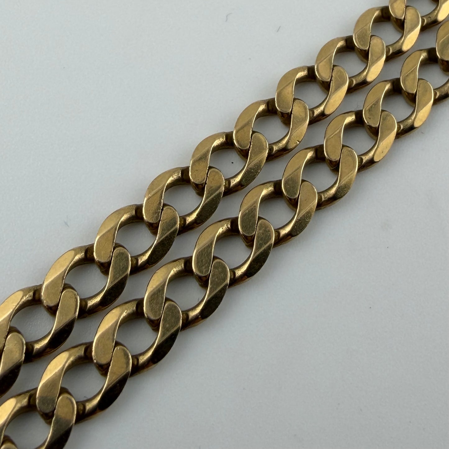 9ct Gold Curb Chain, 5.1mm W, 21in L, Hallmarked 20.5g