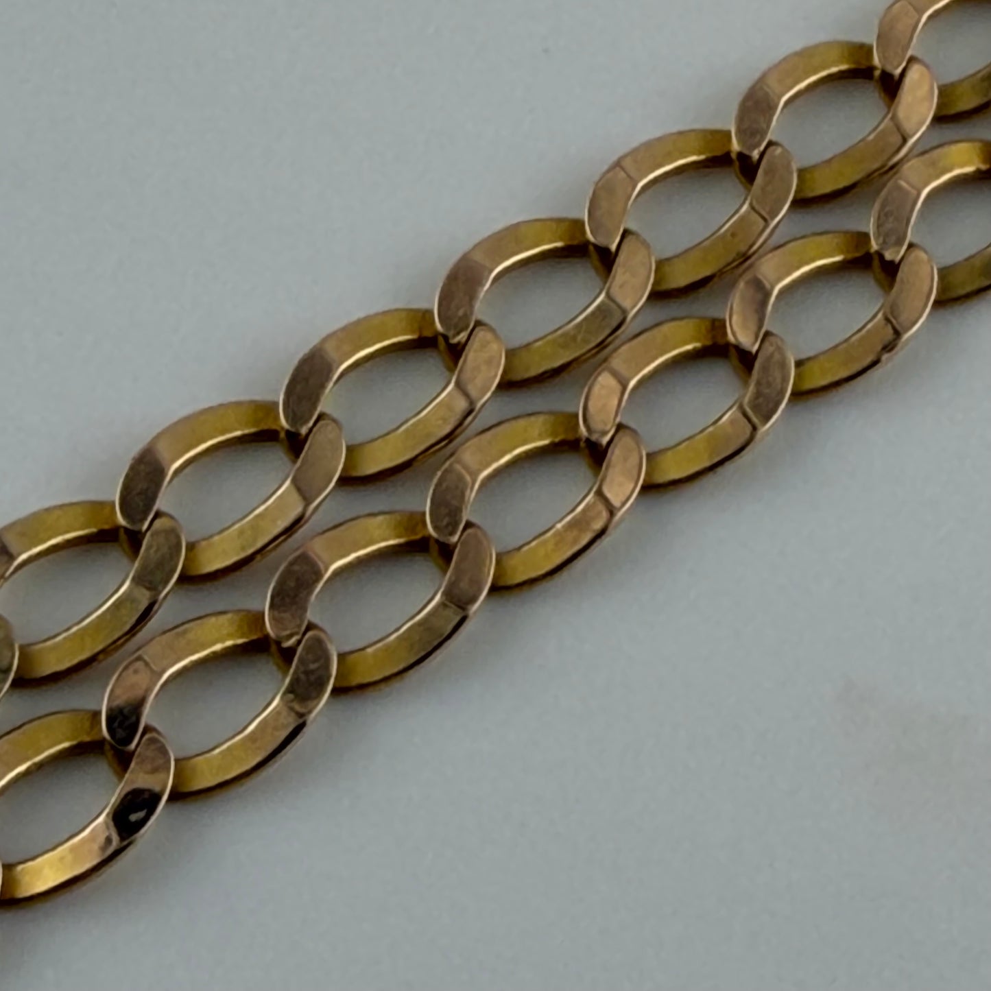 9ct Gold Curb Chain, 3.6mm W, 19in L, Hallmarked 5.9g