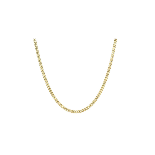 21ct Gold Curb Chain, XL Length 28in, 2.75mm Width, 20.5g Stamped 21kt