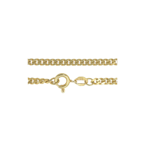 21ct Gold Curb Chain, XL Length 28in, 2.75mm Width, 20.5g Stamped 21kt