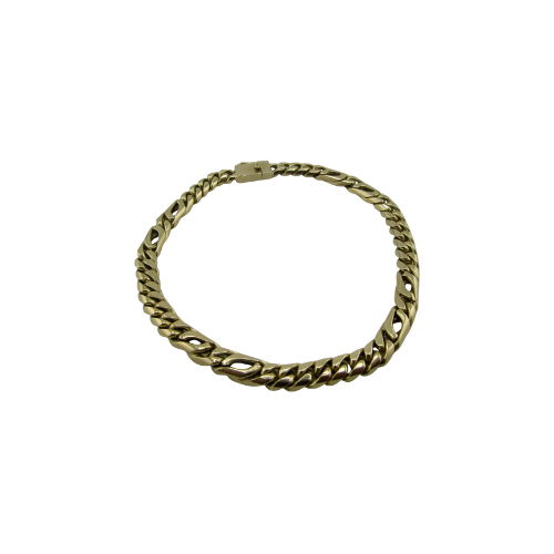 14ct Gold Bracelet Chain 5mm Thick, Heavy , 8in and 18.4g Stamped 14ct